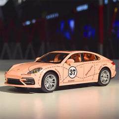[TOY] 1:24 Porsche 2017 Panamera Pink Pig Model Car Die-Cast