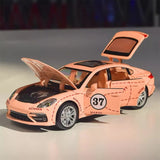 [TOY] 1:24 Porsche 2017 Panamera Pink Pig Model Car Die-Cast