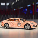 [TOY] 1:24 Porsche 2017 Panamera Pink Pig Model Car Die-Cast