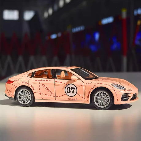 Porsche 2017 Panamera Pink Pig 1:24 – model wyświetlacza odlewanego z metalu