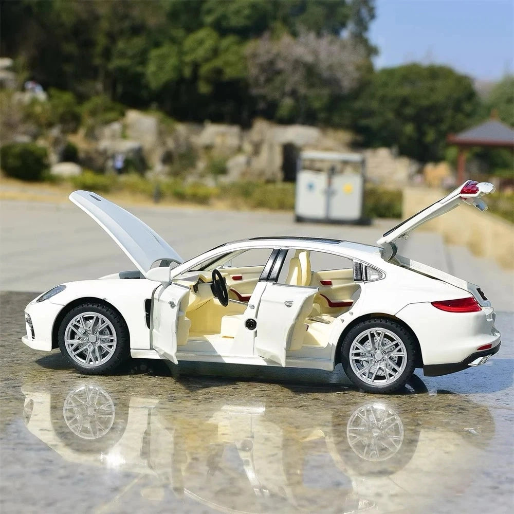 [TOY] 1:24 Porsche 2017 Panamera vit modellbil Die-Cast