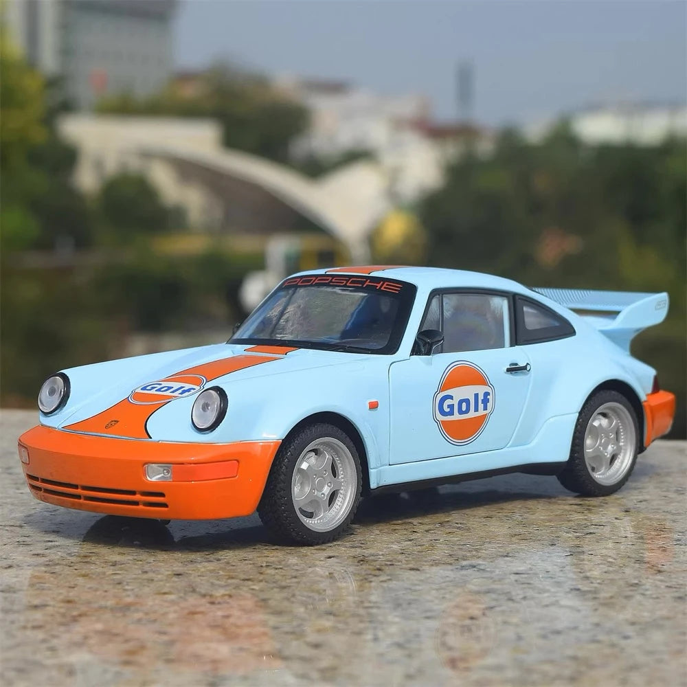 [TOY] 1:24 Porsche 2021 911 964 Gulf Model Car Die-Cast