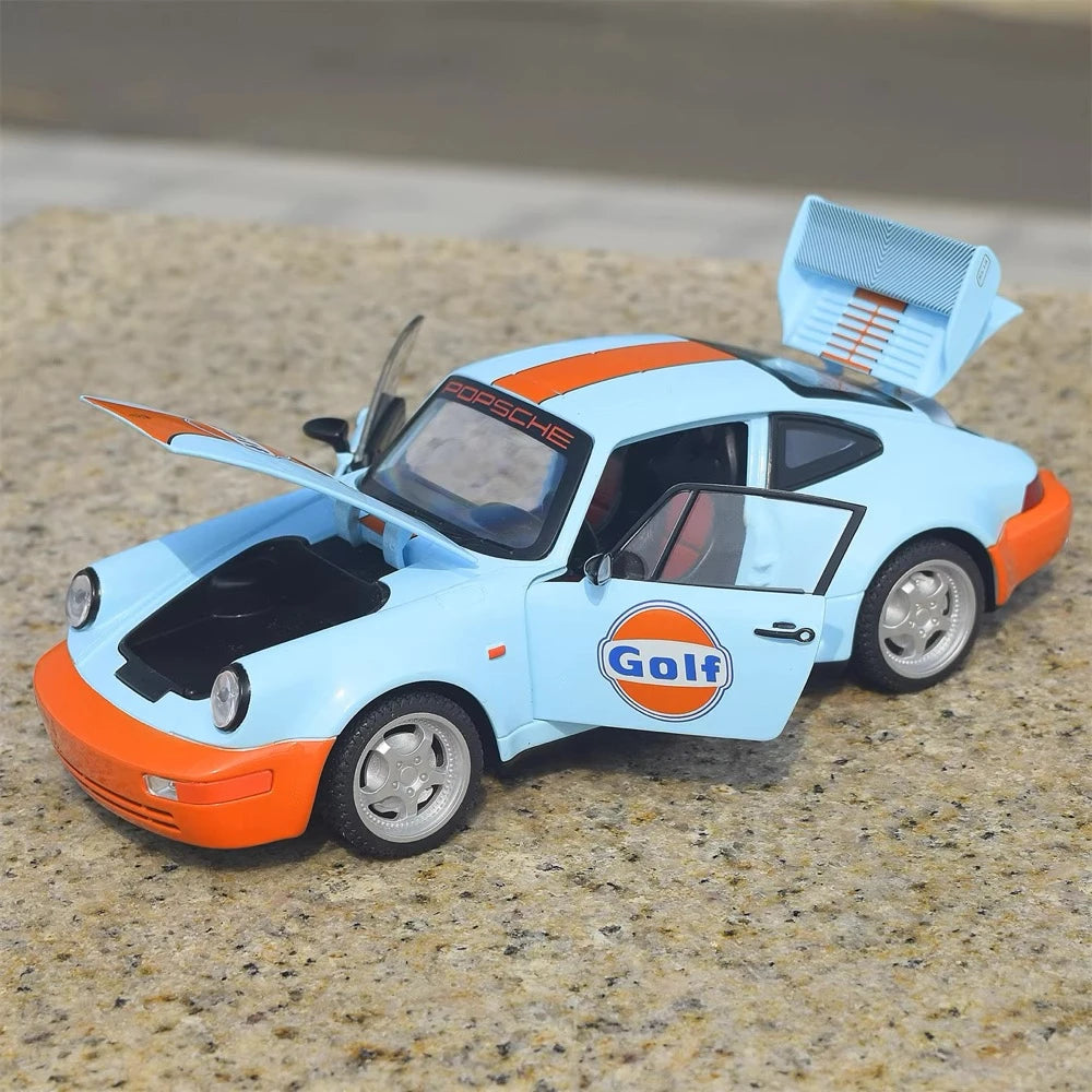 [TOY] 1:24 Porsche 2021 911 964 Gulf Model Car Die-Cast