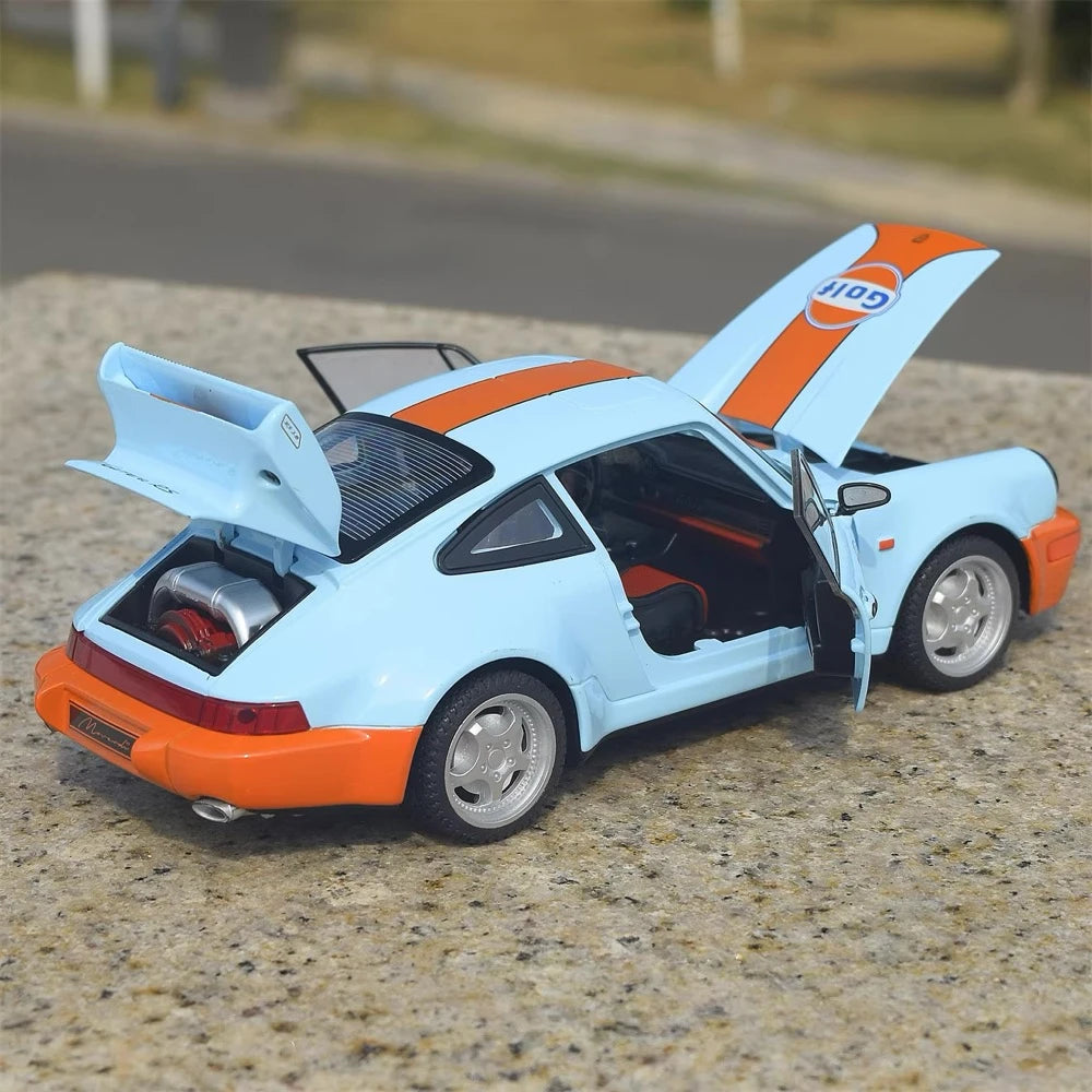 [TOY] 1:24 Porsche 2021 911 964 Gulf Model Car Die-Cast