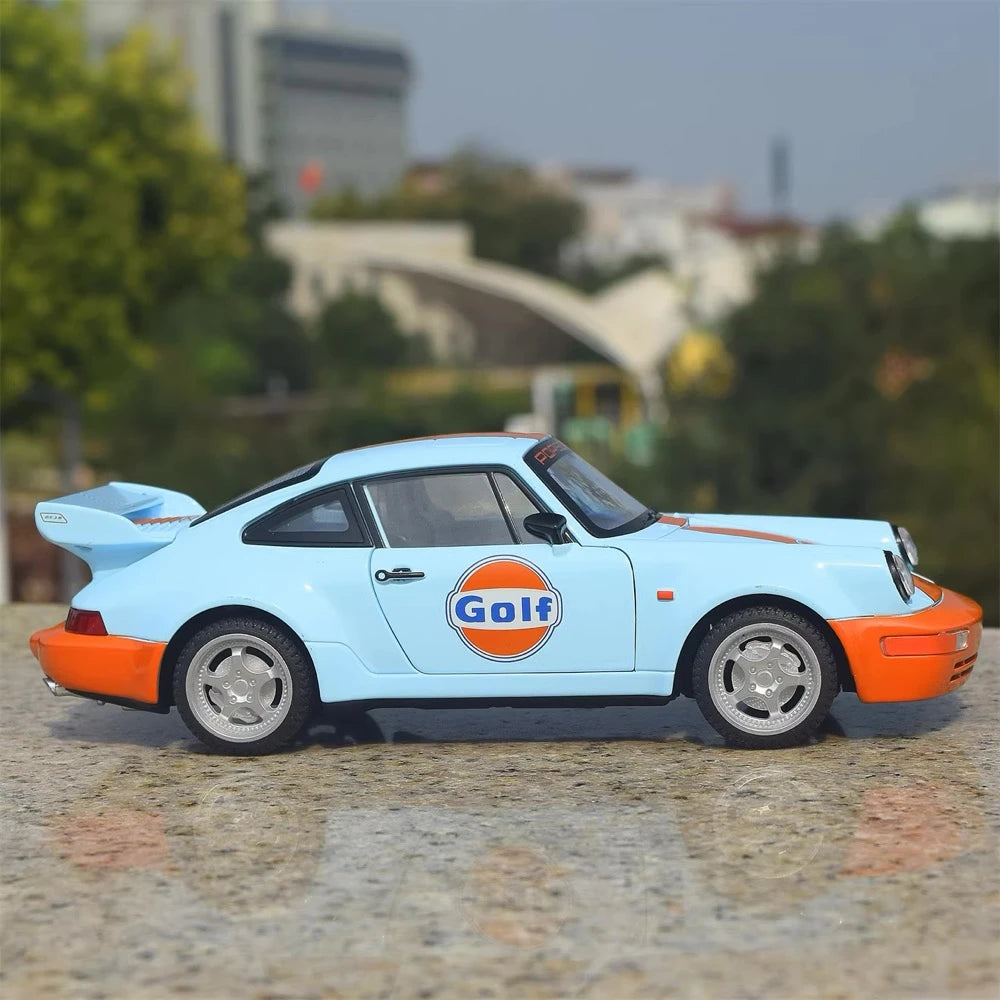 [TOY] 1:24 Porsche 2021 911 964 Gulf Model Car Die-Cast
