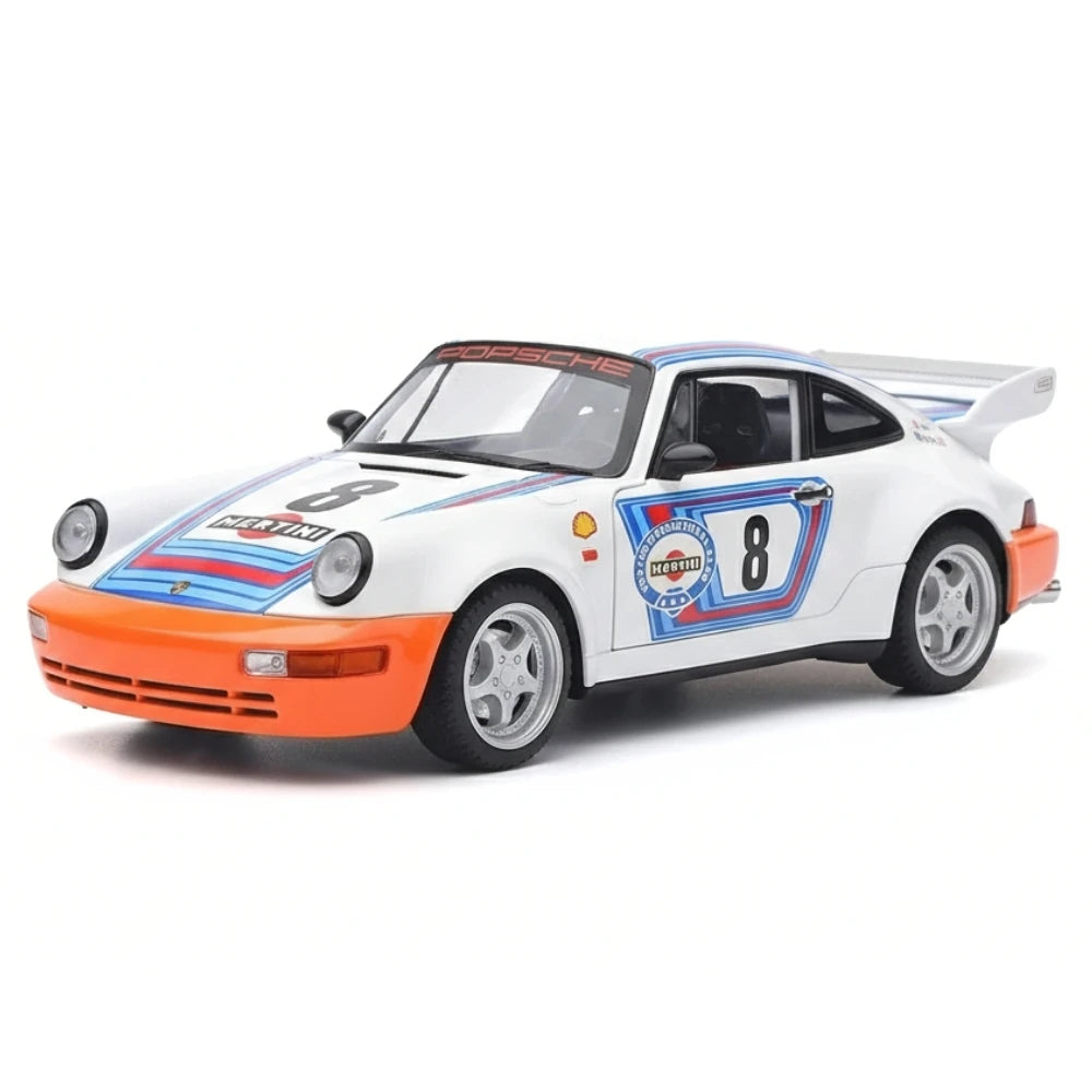 [TOY] 1:24 Porsche 2021 911 964 Martini Model Car Die-Cast