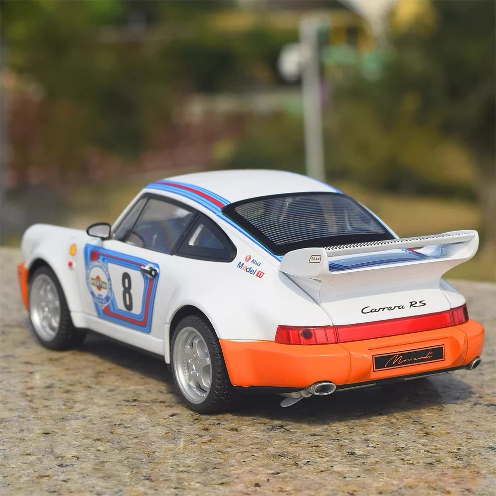 [TOY] 1:24 Porsche 2021 911 964 Martini Model Car Die-Cast