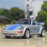 [TOY] 1:24 Porsche 2021 911 964 argent voiture miniature Die-Cast