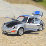 [TOY] 1:24 Porsche 2021 911 964 argent voiture miniature Die-Cast