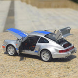 [TOY] 1:24 Porsche 2021 911 964 argent voiture miniature Die-Cast