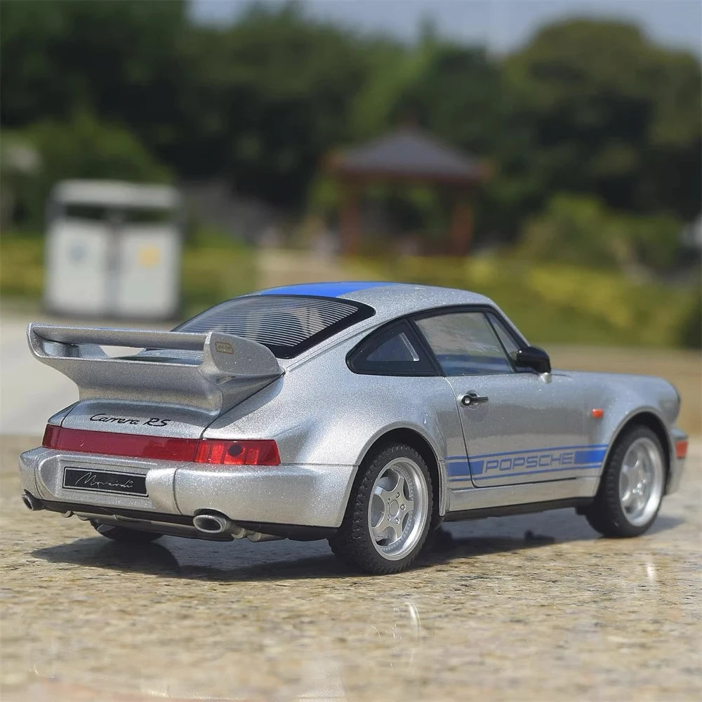 [TOY] 1:24 Porsche 2021 911 964 Silver Model Car Die-Cast