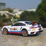[TOY] 1:24 Porsche 2021 911 GT3 RSR Martini Model Car Die-Cast
