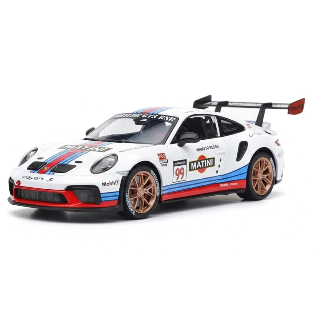 [TOY] 1:24 Porsche 2021 911 GT3 RSR Martini Model Car Die-Cast