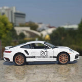 [TOY] 1:24 Porsche 2021 911 Turbo S White Model Car Die-Cast
