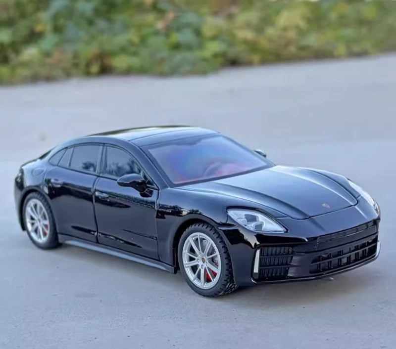 [TOY] 1:24 Porsche 2024 Panamera Black Model Car Die-Cast