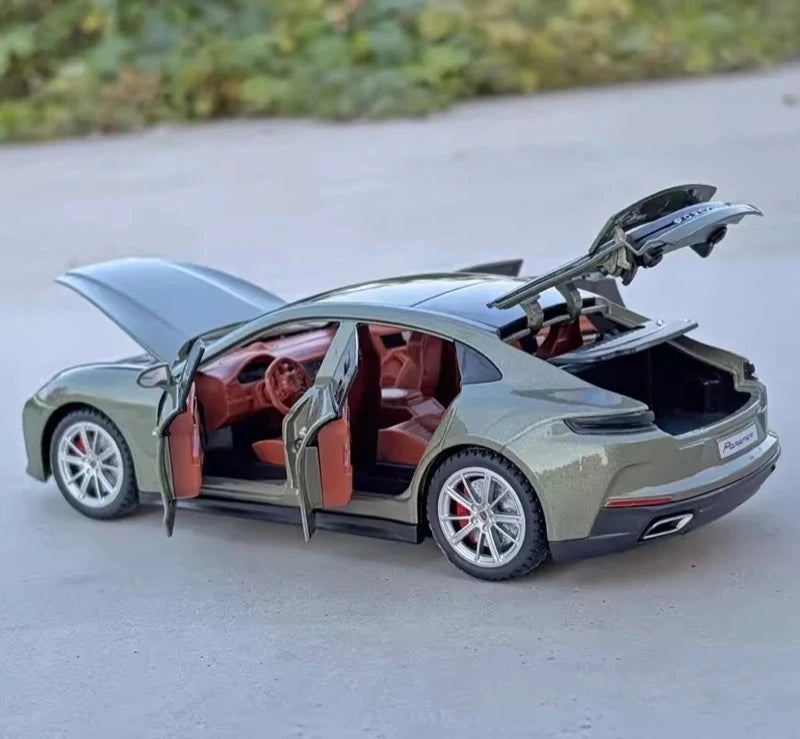 [TOY] 1:24 Porsche 2024 Panamera Green Model Car Die-Cast