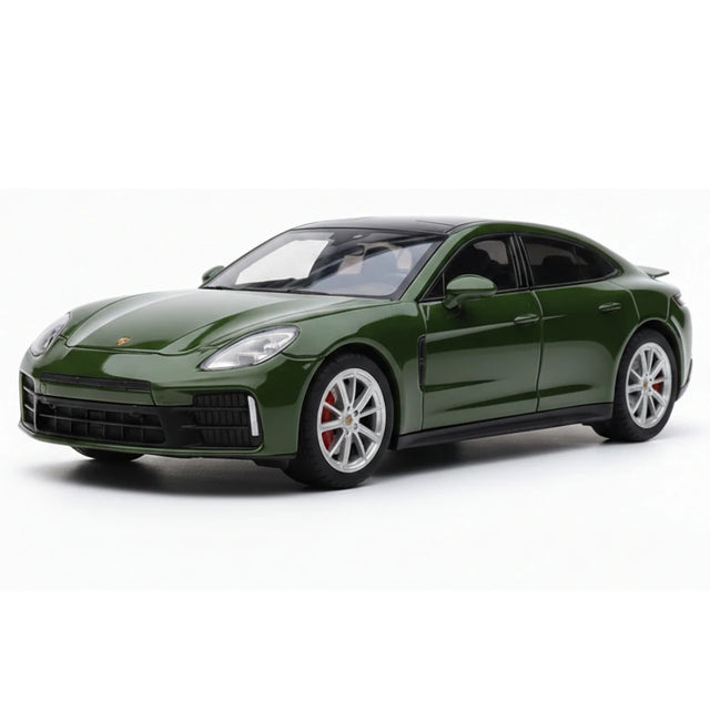[TOY] 1:24 Porsche 2024 Panamera Green Model Car Die-Cast