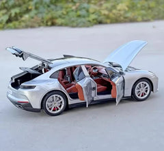 [TOY] 1:24 Porsche 2024 Panamera Silver Model Car Die-Cast