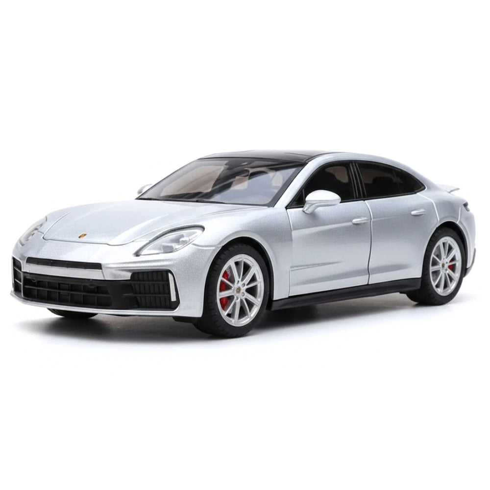 [TOY] 1:24 Porsche 2024 Panamera Silver Model Car Die-Cast