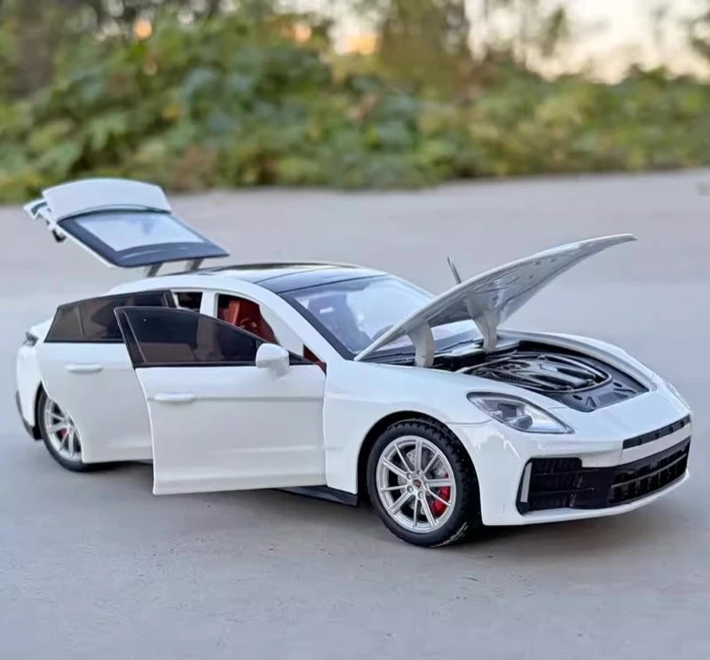 [TOY] 1:24 Porsche 2024 Panamera White Model Car Die-Cast