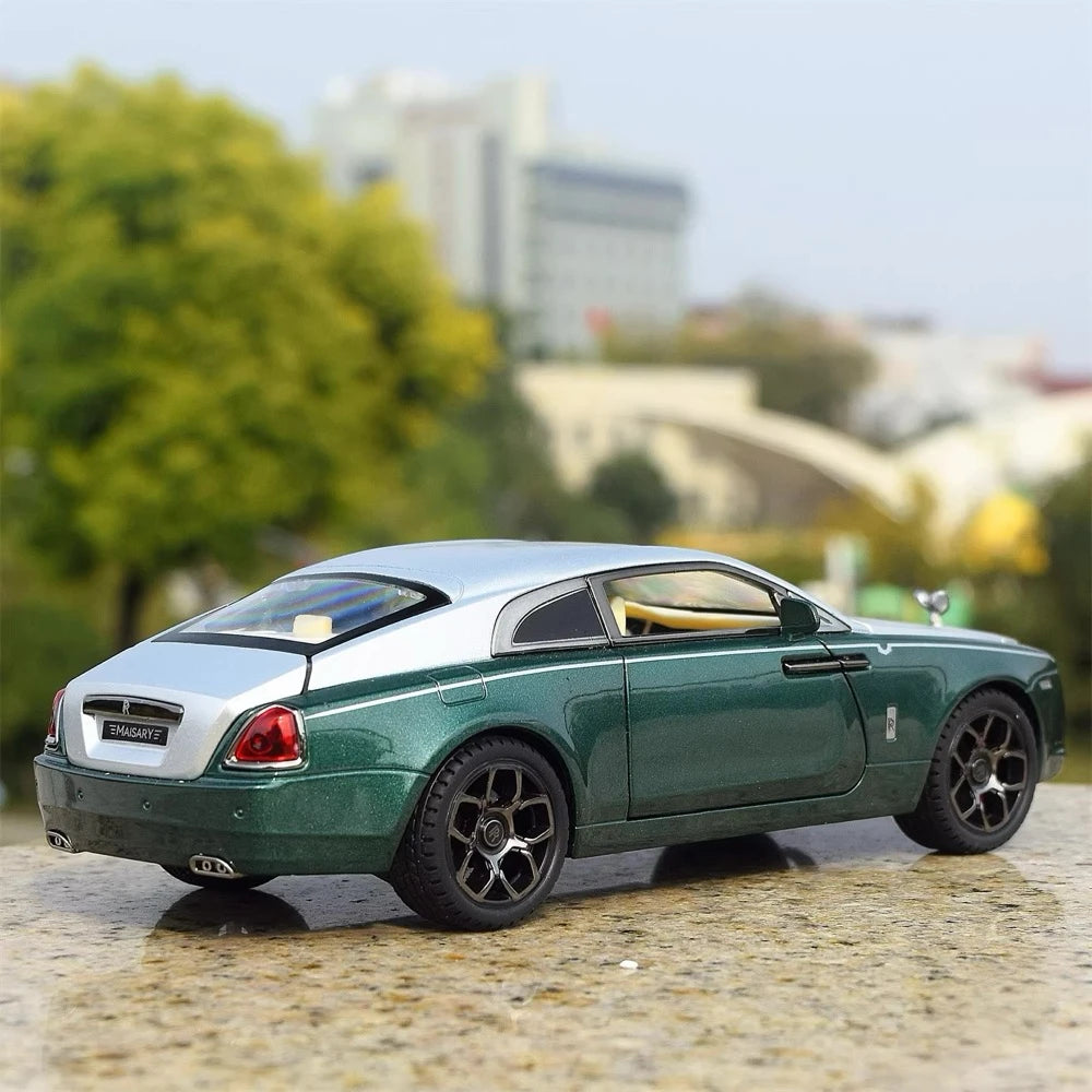 [TOY] 1:24 Rolls-Royce 2013 Wraith vihreä pienoismalli Die-Cast