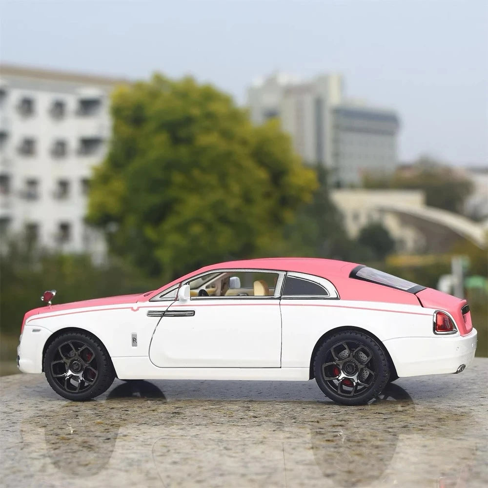[TOY] 1:24 Rolls-Royce 2013 Wraith roze modelauto Die-Cast