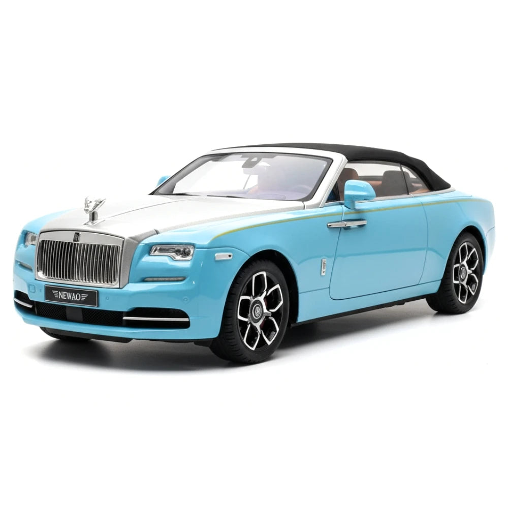 [TOY] 1:24 Rolls-Royce 2015 Dawn Blue Model Car Die-Cast