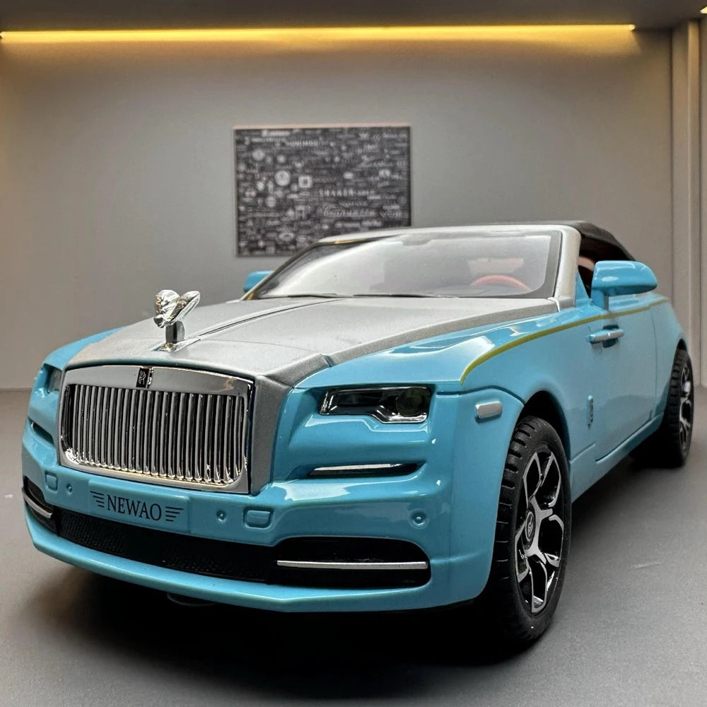 [TOY] 1:24 Rolls-Royce 2015 Dawn ブルー モデルカー Die-Cast