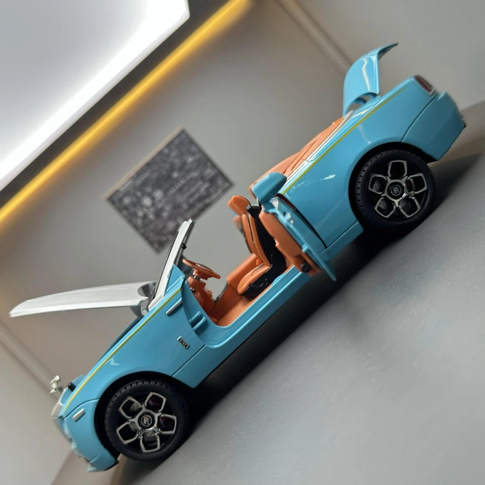 [TOY] 1:24 Rolls-Royce 2015 Dawn Blue Model Car Die-Cast