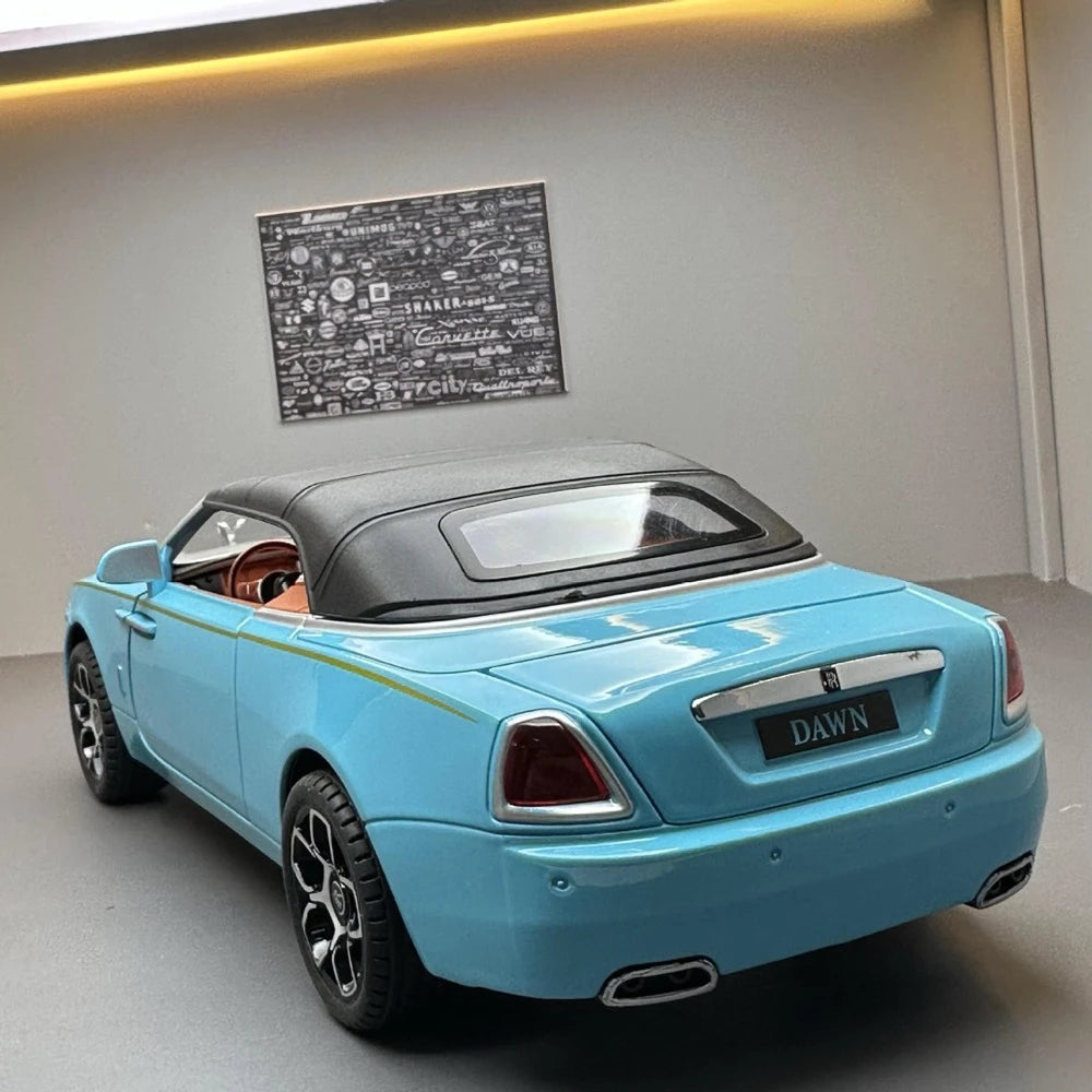 [TOY] 1:24 Rolls-Royce 2015 Dawn Blue Model Car Die-Cast