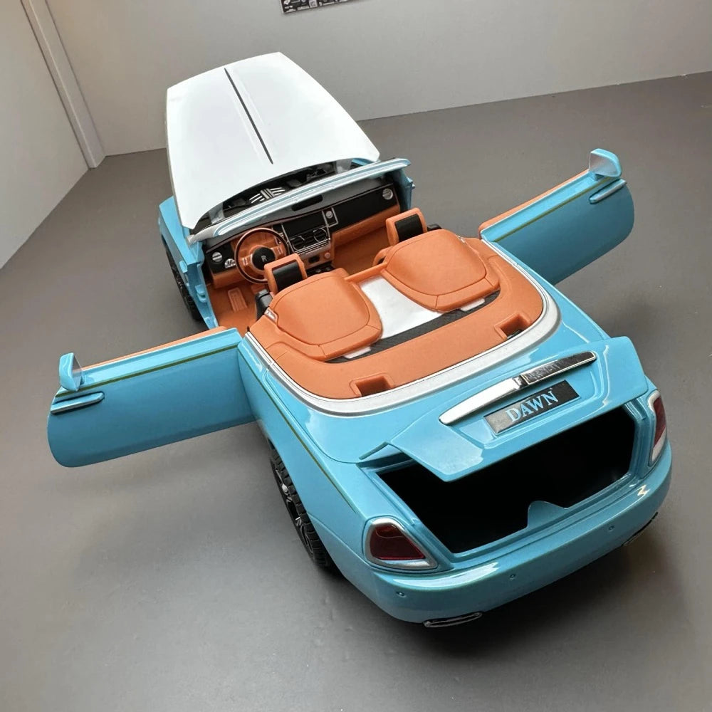 [TOY] 1:24 Rolls-Royce 2015 Dawn Blue Model Car Die-Cast