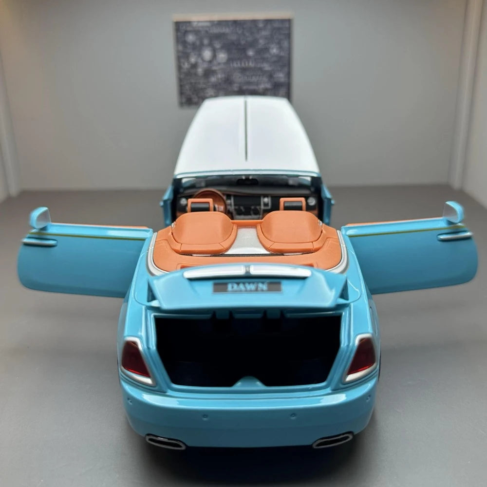 [TOY] 1:24 Rolls-Royce 2015 Dawn ブルー モデルカー Die-Cast