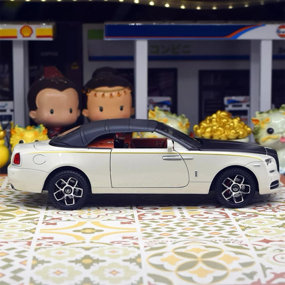 [TOY] 1:24 Rolls-Royce 2015 Dawn White Model Car Die-Cast