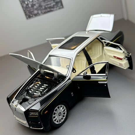 [TOY] 1:24 Rolls-Royce 2017 Phantom musta pienoismalli Die-Cast