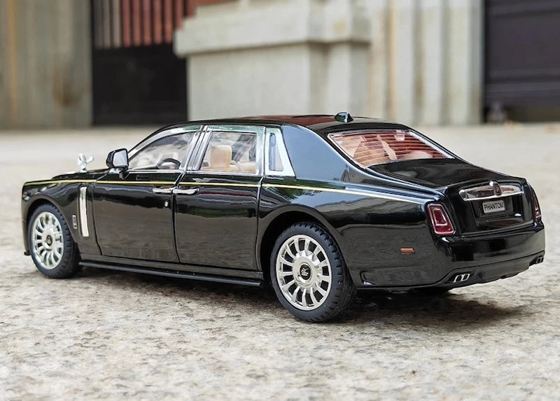 [TOY] 1:24 Rolls-Royce 2017 Phantom Mansory Black Model Car Die-Cast