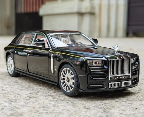 [TOY] 1:24 Rolls-Royce 2017 Phantom Mansory nero modellino di auto Die-Cast