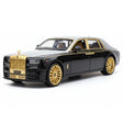 [TOY] 1:24 Rolls-Royce 2017 Phantom Mansory Black & Silver Model Car Die-Cast