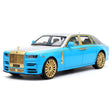 [TOY] 1:24 Rolls-Royce 2017 Phantom Mansory ブルー & シルバー モデルカー Die-Cast