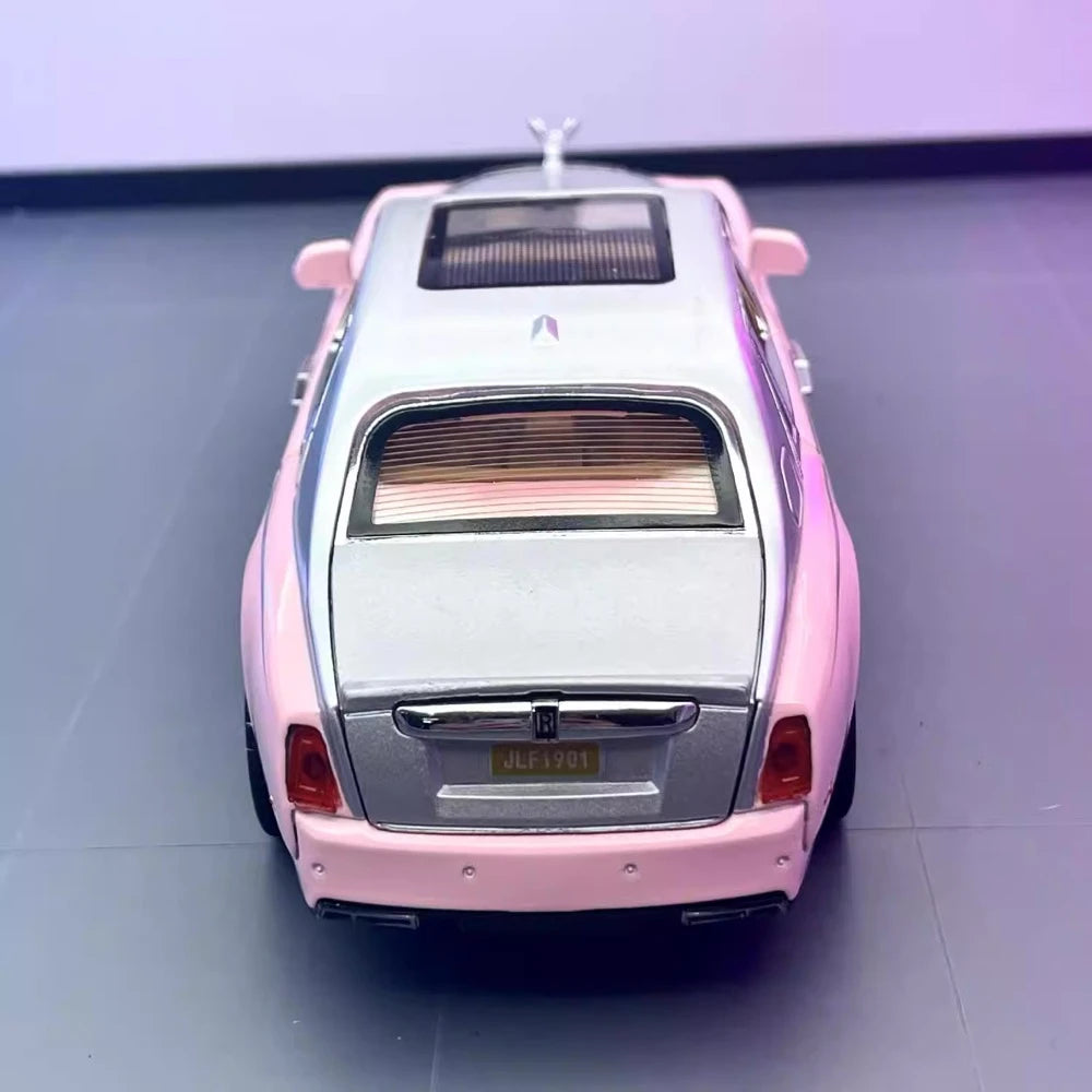 [TOY] 1:24 Rolls-Royce 2017 Phantom Mansory Pink & Silver Model Car Die-Cast