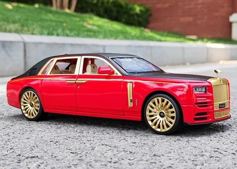 [TOY] 1:24 Rolls-Royce 2017 Phantom Mansory Red & Black Model Car Die-Cast