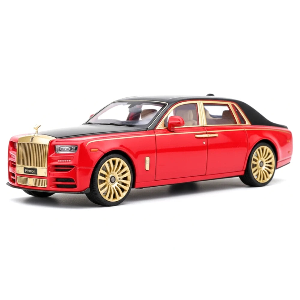 [TOY] 1:24 Rolls-Royce 2017 Phantom Mansory Red & Black Model Car Die-Cast