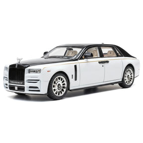 [TOY] 1:24 Rolls-Royce 2017 Phantom Mansory White & Black Model Car Die-Cast