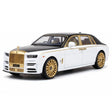 [TOY] 1:24 Rolls-Royce 2017 Phantom Mansory White & Gold Model Car Die-Cast