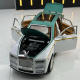 [TOY] 1:24 Rolls-Royce 2017 Phantom Mansory blanc & vert voiture miniature Die-Cast