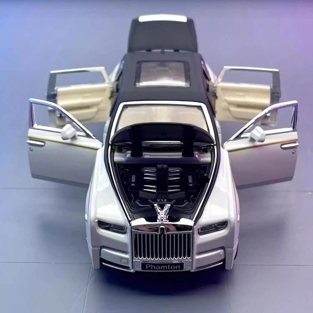 [TOY] 1:24 Rolls-Royce 2017 Phantom White Model Car Die-Cast