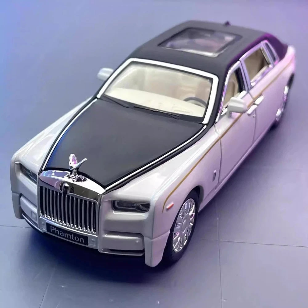 [TOY] 1:24 Rolls-Royce 2017 Phantom White Model Car Die-Cast