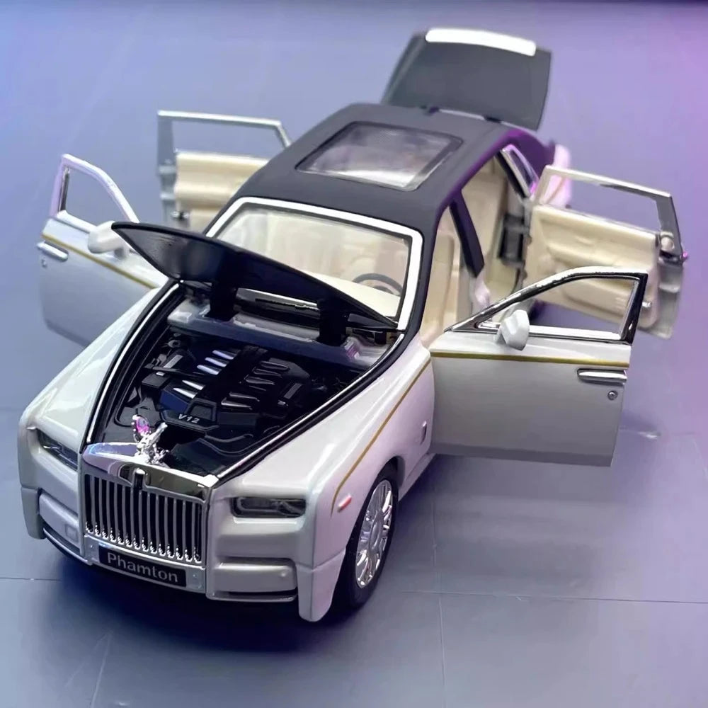 [TOY] 1:24 Rolls-Royce 2017 Phantom White Model Car Die-Cast