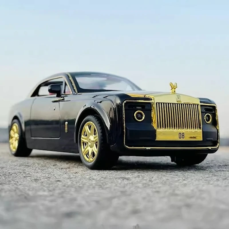 [TOY] 1:24 Rolls-Royce 2017 Sweptail Black Model Car Die-Cast