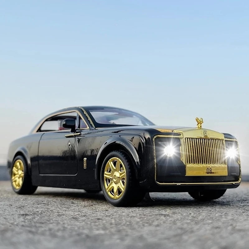[TOY] 1:24 Rolls-Royce 2017 Sweptail Black Model Car Die-Cast