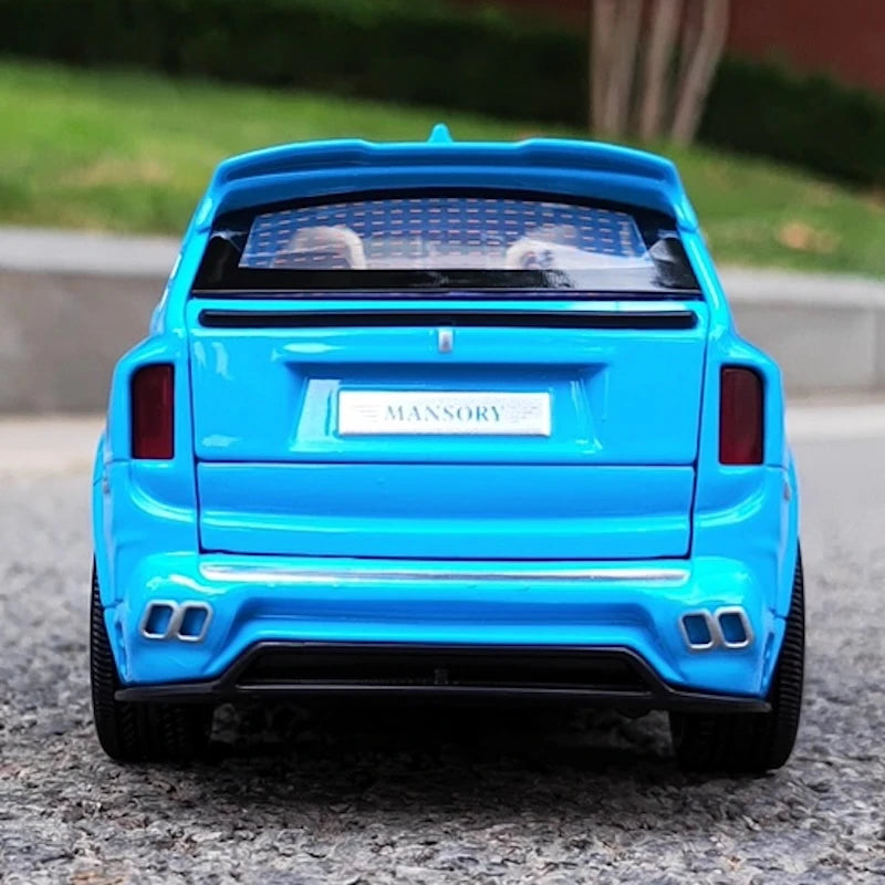 [TOY] 1:24 Rolls-Royce 2020 Cullinan Mansory blu modellino di auto Die-Cast